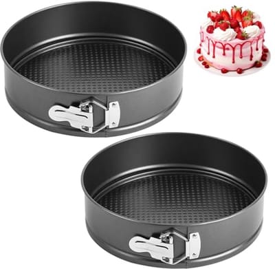 Ronde Springvormset 18 cm - 2 Stuks met Antiaanbaklaag voor Perfecte Taarten