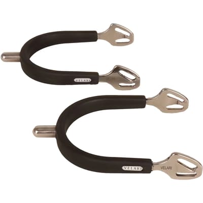Velari - Knopsporen stainless steel met rubber afgerond 20mm