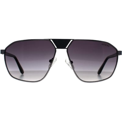 Guess Aviator Heren Glimmend Gunmetal Rook GU00086