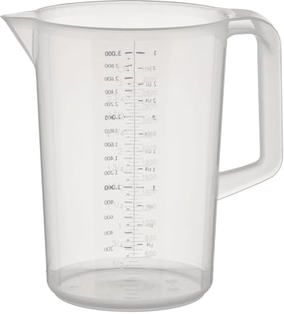 APS Maatbeker - Mengbeker - Vaatwasserbestendig - Kunststof - 3 Liter - Voor Horeca - Voor Buffet