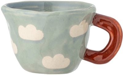 Bloomingville Mini Nini mok aardewerk blauw - 110ml
