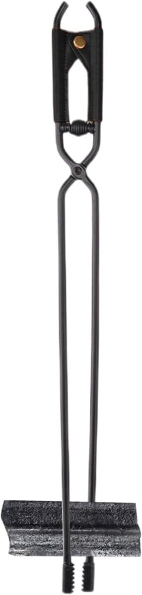 Brandtang - Houttang Pincet - Kampvuur Maken - Veiligheidshaak Ontwerp - 44 cm - Zwart