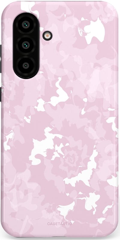 Casetastic Hoesje Geschikt voor Samsung A56 / A36 - Stijlvolle Beschermende Duo-layer Case - Roze wervels