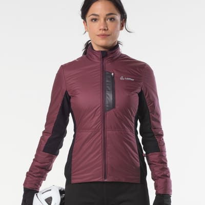 Loeffler wielrenjack lange mouwen W Bike ISO-Jacket Primaloft® Gold PL60 - Paars