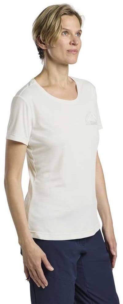 Jack Wolfskin Peak Graphic T-shirt Met Korte Mouwen Wit S Vrouw