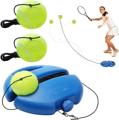 VIN® Tennispaal - Swingball - Tennis Paal Met 2 Ballen - Tennispaal Swingbal - Tennispaal Kinderen En Volwassenen – Tennis Trainer – Voor In de Tuin