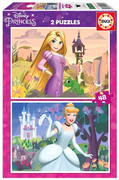 Educa Puzzel 2 x 48 Stukjes - Tangled / Assepoester