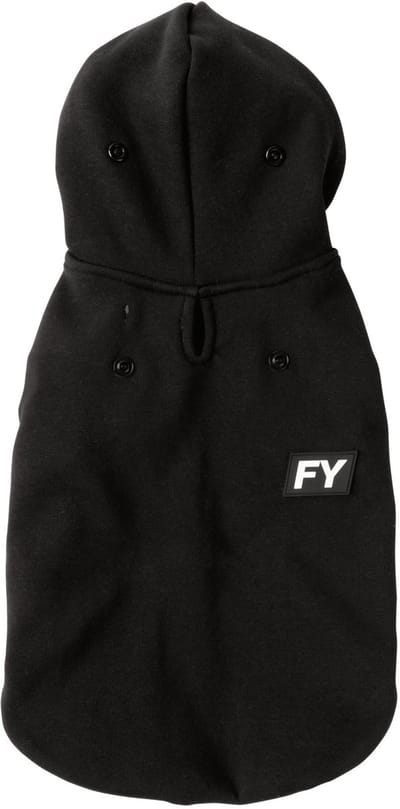 Fuzzyard Honden Hoodie Flash - Hondenkleding - Zwart Size 1