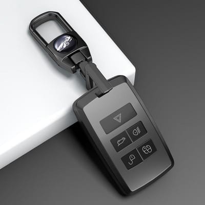 Coque Housse Étui pour Clé de Voiture en TPU Pour Land Rover Range Rover Sport Velar Evoque Freelander Discovery Jaguar Xf Xj Xjl Xe gray