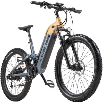 KIMDYMA K02 27,5  All-Terrain Elektrische Fiets, 48V 20Ah Batterij, Volledige Vering geel