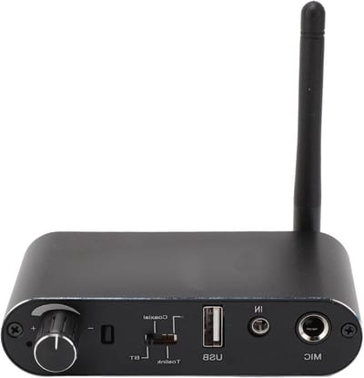 Geluidsconverter - Audio Adapter - Muziek Streamen - Veelzijdige Ingangen - 15 Meter Bereik - Zwart