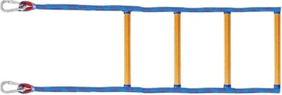 Bootladder Touwladder - Veilig Klimmen - Water Sporten - Antislip Treden - 120 cm Hoogte - Blauw