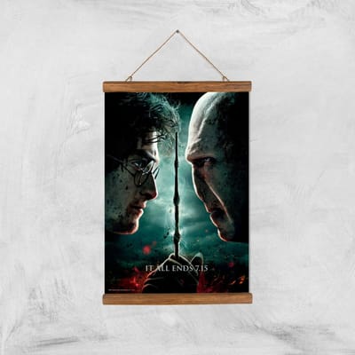 Harry Potter and the Deathly Hallows Part 2 Giclee Art Print - A3 - Wooden Hanger