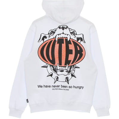 Lichtgewicht hoodie Hungry hoodie voor heren, wit
