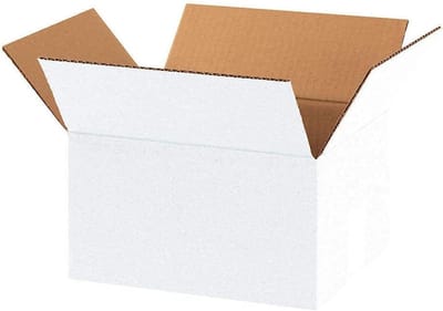 Witte Verhuisdozen - Verzenddozen Karton - Opslag en Transport - Licht Stevig Robuust - 32 x 22 x 30 cm