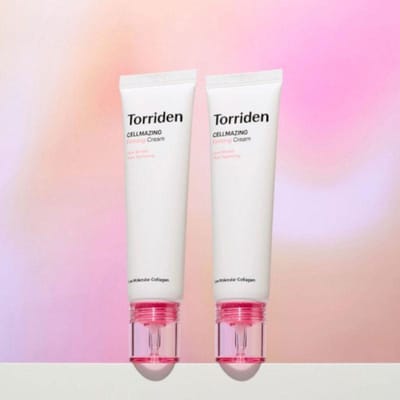 Crème raffermissante Torriden Cellmazing au collagène de bas poids moléculaire 60 ml x 2 – Hydratant intensif pour l'élasticité et l'hydratation pour une peau d'apparence jeune