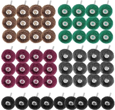 Allecto - Polishing Wheel - Schuurwielen - Voor Fijne Details - 100 Stuks - Polijstaccessoires - Voor Rotatietools - Geschikt voor Metaal en Hout
