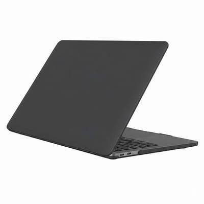 Avizar Hardcase Geschikt Voor MacBook Neo 13 met Ventilatieroosters en Antislipmatjes, Zwart