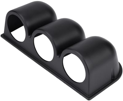 Dailygoods- Meterpod Universeel - Drie Gaten Houder - 52Mm/2 Inch - Hoogwaardig ABS-Kunststof - Geschikt voor Auto/Vrachtwagen/Boot/Motorfiets - Meterhouder