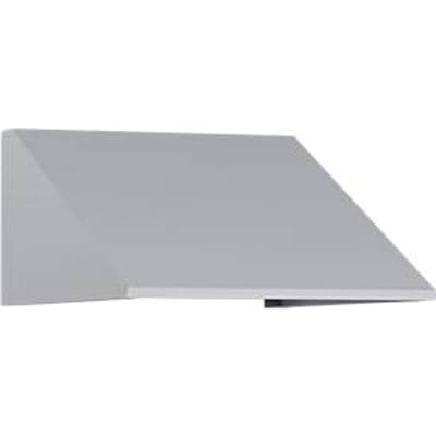 C+P schuin dak uitbouw, voor kastbreedte 400 mm, blank aluminium