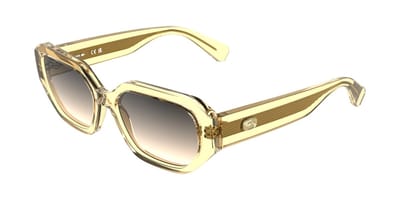 Lacoste L6091S Transparent light peach 55/17/145 WOMAN Zonnebrillen