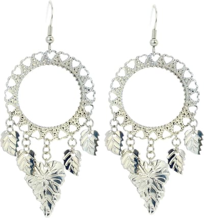 Behave - Oorhangers met blaadjes - Bohemian retro festivalstijl