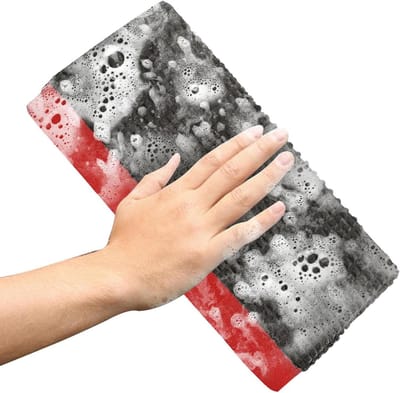 Auto Klei Handdoek - Microvezel Doek - Auto Reinigen - Verwijdert Verontreinigingen - 20x20cm - Rood