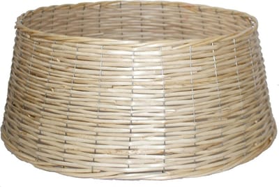 Gerim Kerstboomrok/kerstboommand - naturel - gevlochten - D50 cm en H24 cm - kerstboom 180-210 cm