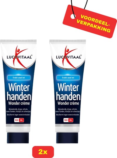 2x Lucovitaal - Winterhanden Balsem - 2x 100 milliliter - Handcrème - Voordeelverpakking!