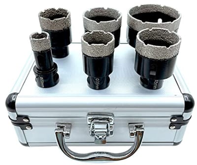 Diamant Gatenzaag Set M14 - Boorset voor Tegels, Graniet, Marmer en Porselein - 20 tot 68 mm