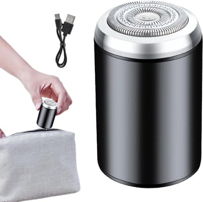 Elektrisch Scheerapparaat - Mini Trimmer - Snel Scheren - Dubbele Ring Net - 5.8 x 3.8 cm - Zilver