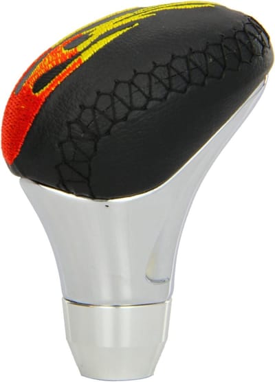 Schakelpook Knop - Versnellingspook Handvat - Auto Interieur Tuning - Vlammen Design - 155 cm - Zwart