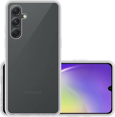 Hoesje - Geschikt voor Samsung Galaxy A34 - Sterk & Shockproof - Hoes Cover - Siliconen Case - Transparant