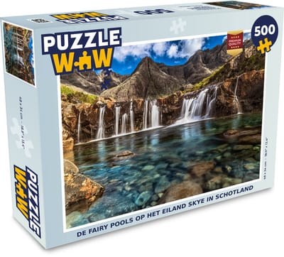 Puzzel De Fairy Pools op het eiland Skye in Schotland - Legpuzzel - Puzzel 500 stukjes