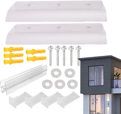Terras Raamafdekking - Luifel Deur - Bescherming Buiten - Hittebestendig UV-Coating - 40 x 100 cm - Transparant