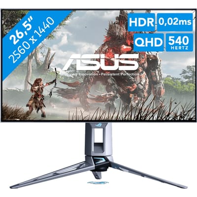 ASUS ROG Swift OLED PG27AQWP-W - QHD Tandem OLED Monitor - Next Gen OLED - TrueBlack Glossy - 540hz - 27 inch