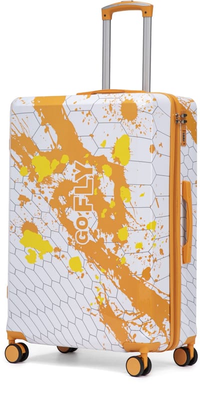 MODFU - Reiskoffer - 360° Spinnerwielen - Modern - Voor Verre Reizen - PC - Oranje - 28 Inch