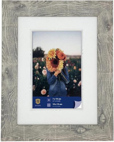 Fotolijst - Henzo - Dahlia - Fotomaat 10x15 cm - Grijs