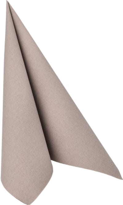 8x 20 Servetten ROYAL Collection 1/4 vouw 40 cm x 40 cm grijs