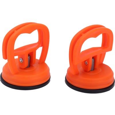 2 stuks Zuignap Lifter Glaszuiger Drager Handheld Glastrekker Power Grip Vacuüm Lifter Hefklemmen Glas Tegels red