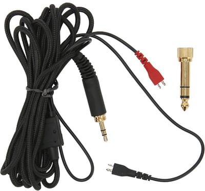 JHUBERS - Vervangende Hoofdtelefoonkabel - Compatibel met Sennheiser - Externe Volumeregeling - 9,8ft - Hoofdtelefoon Kabel - Ideaal voor muziek- e...
