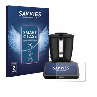 2 Stuks Savvies Screenprotector - geschikt voor Vorwerk Bimby TM7 - beschermfolie glas transparant