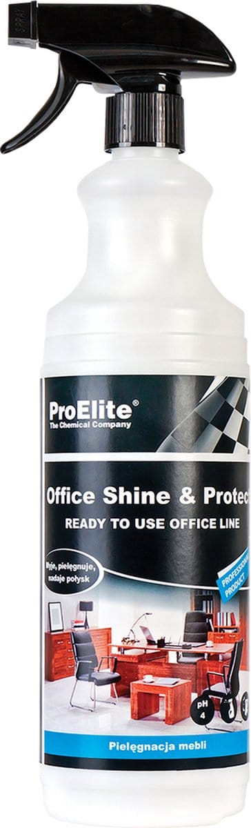 Pro Elite | Professionele kantoor / office reiniger Shine en Protect | Voor het verzorgen en poetsen van meubels | Schoonmaken | Office reiniger | Kantoor cleaner | Cleaner | Spray | Spuitfles