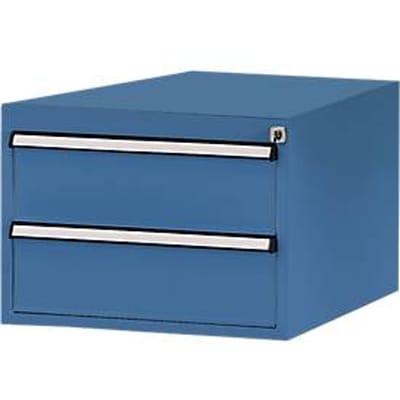 Manuflex onderbouw met schuifladen, voor werkbank Profi diepte 700 mm, briljantblauw