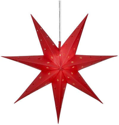 Star Trading Grote Buitenster 'Alice', met batterij + timer, rood, Ø 60cm