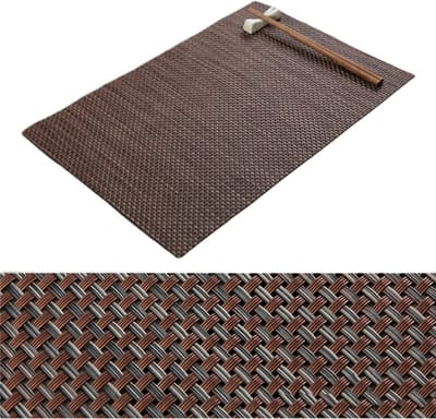 Tafelkleden - Placemats set - Dineren - Antislip isolatie - 4 stuks - Multicolor