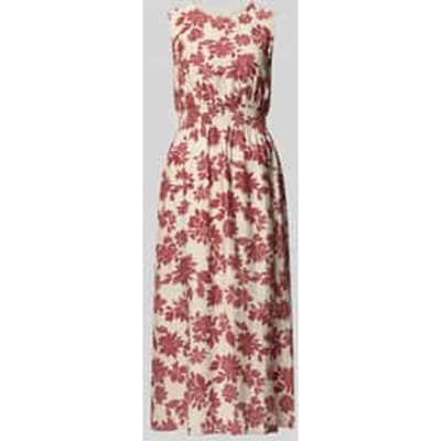 midi-jurk van viscosemix in all-over look model 'Vildana'