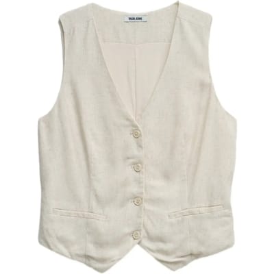 Linnen gilet voor dames Salsa Jeans