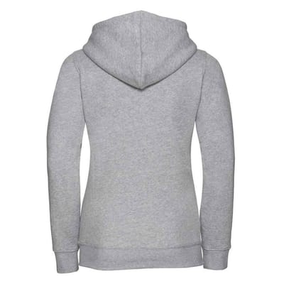 Russell Dames/Dames Authentic Full Zip Hoodie (Licht Oxford)