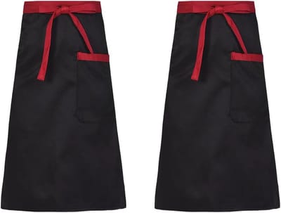Set van 2 Hippe Keuken Schorten met Zakjes voor Koken, Bakken en Grillen voor Mannen en Vrouwen